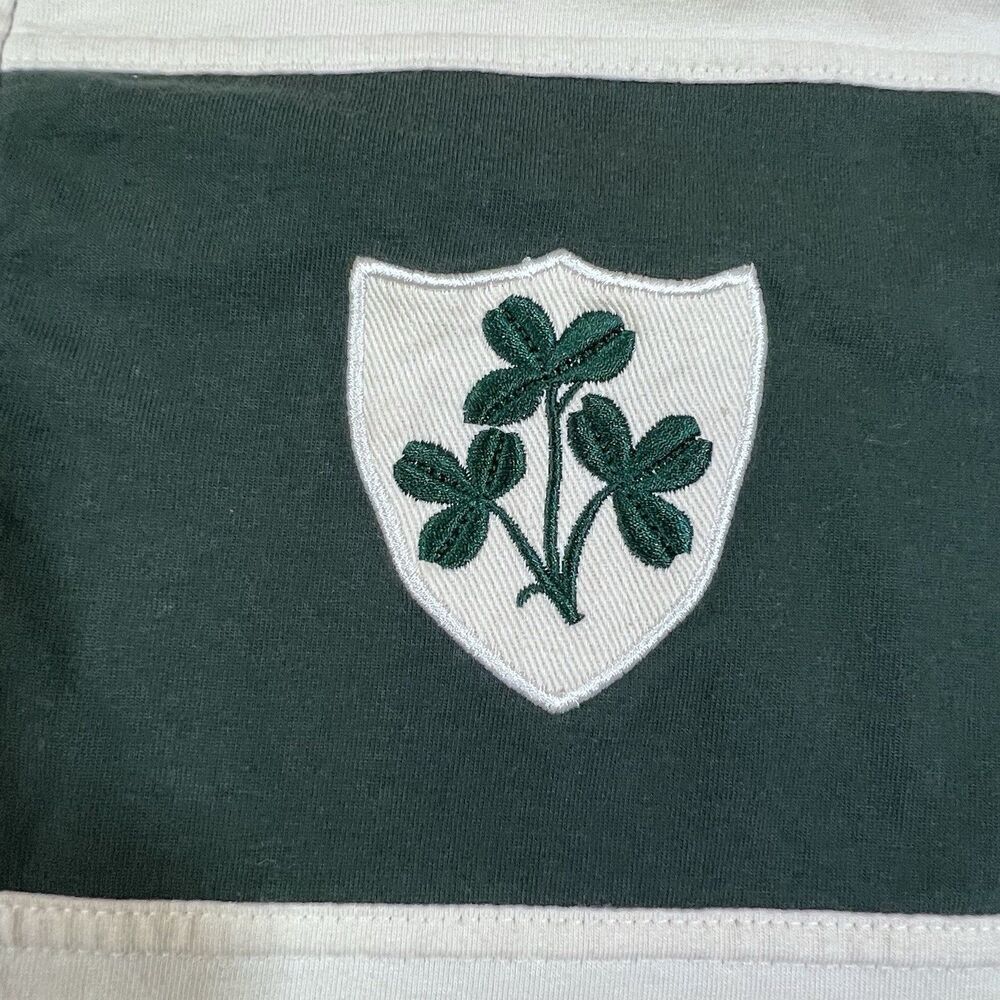 Landsdowne Collection Irish Rugby Shirt Long Sleeve Shamrock Crest Men's Small - Picture 7 of 11